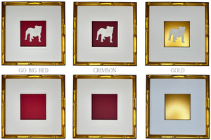 Set of 4 University of Alabama Intaglios 11x14