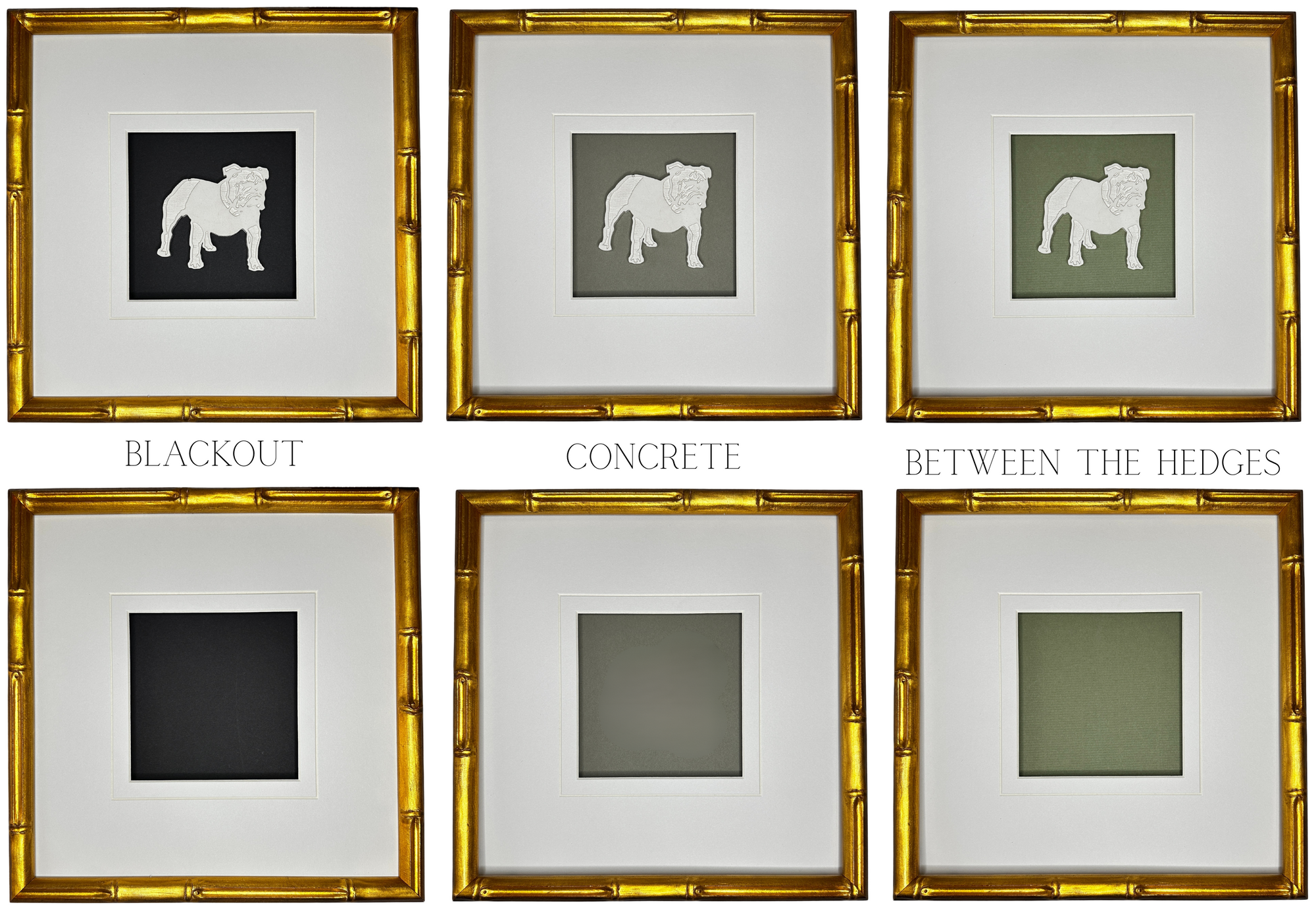 Set of 4 University of Alabama Intaglios 11x14