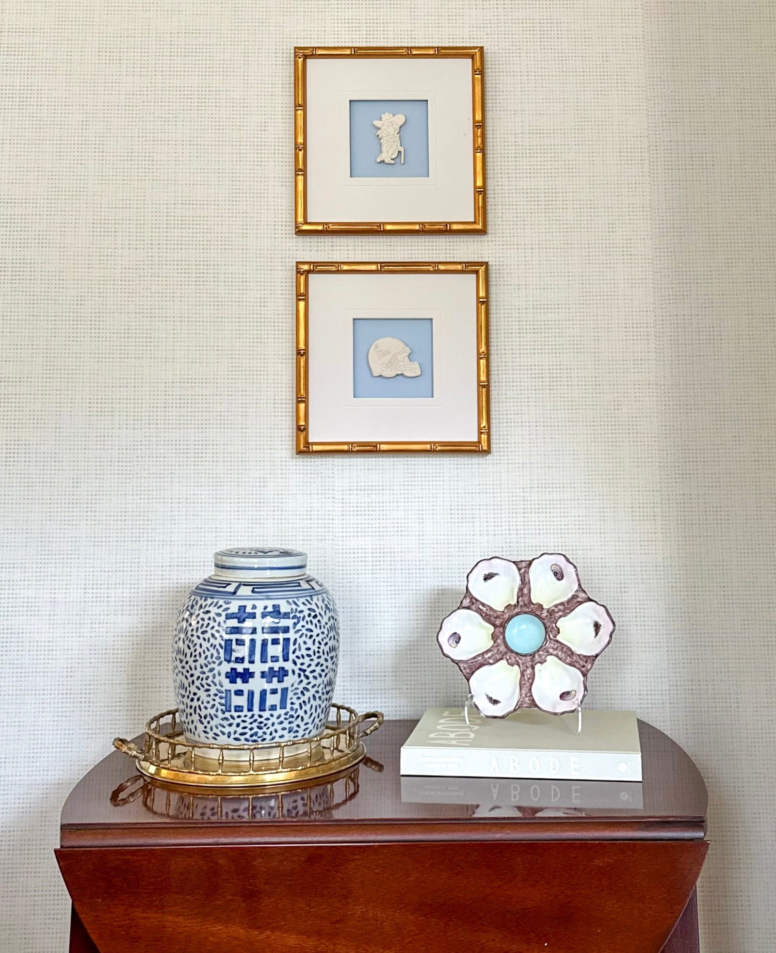 Set of 4 Ole Miss Intaglios 10x10