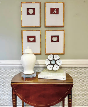 Set of 4 University of Alabama Intaglios 11x14
