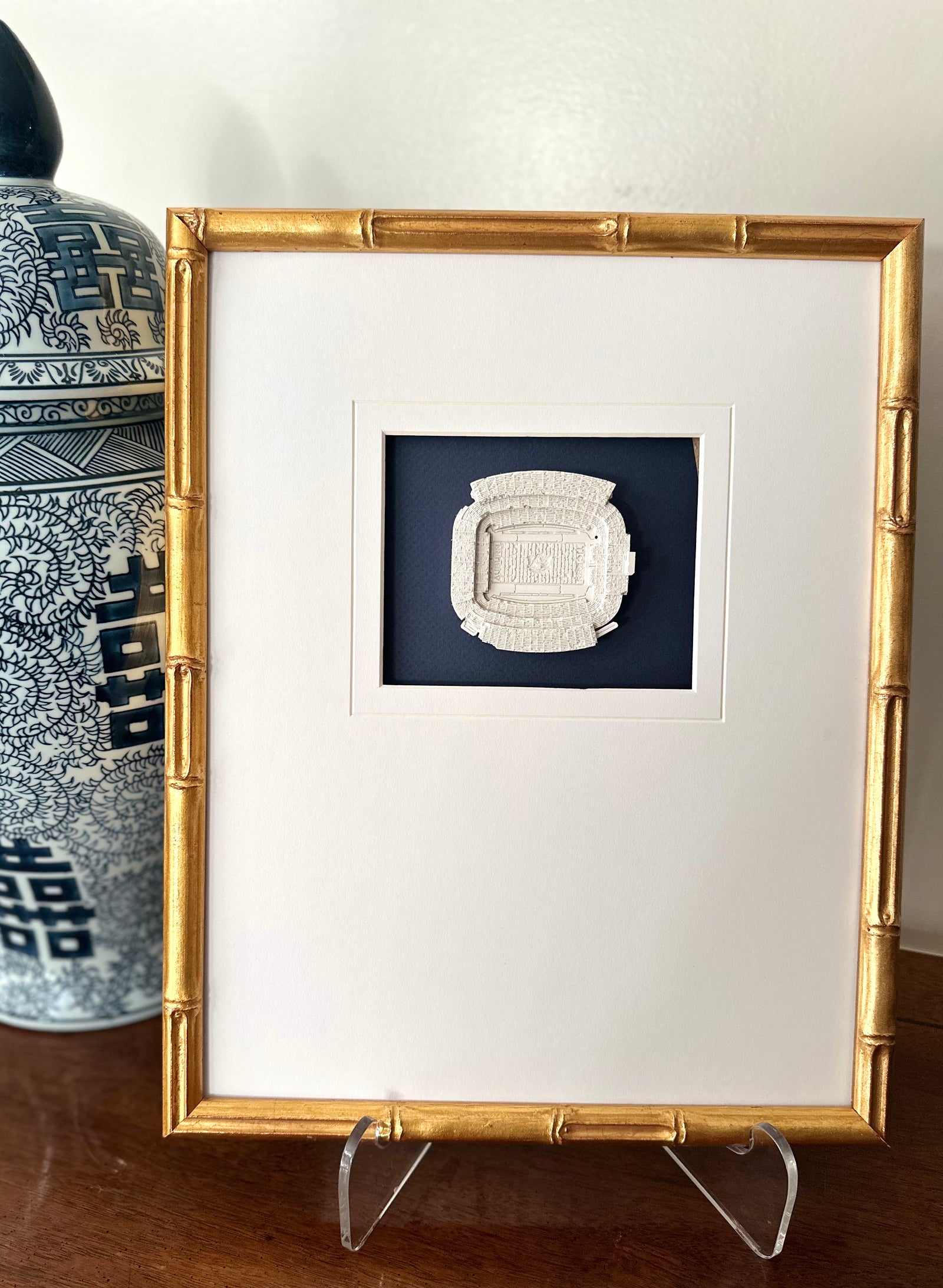 Set of 4 Auburn University Intaglios 11x14