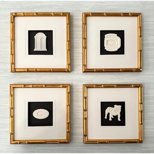Set of 4 University of Georgia Intaglios 10x10
